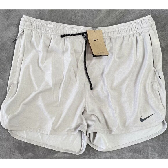 Nike Running Division Stride 4" Shorts Dri Fit Men's XXL Beige FB6870-012 NEW - Picture 1 of 16